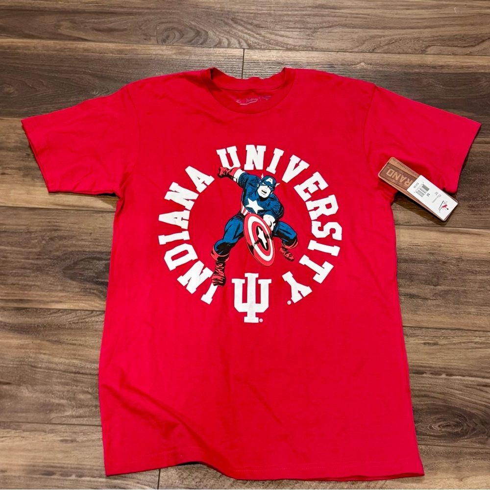 Indiana University Red Captain America Graphic Tee - Adult Medium